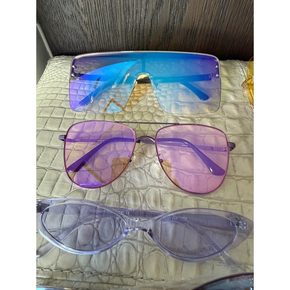 Lot of 10 Trendy Sunglasses – Y2K, Festival, Streetwear, Brand New - Picture 9 of 11